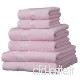 Linens Limited Set de 6 serviettes d'hôtel SUPREME en coton égyptien  500 g/m²  rose - B0068KUPCY